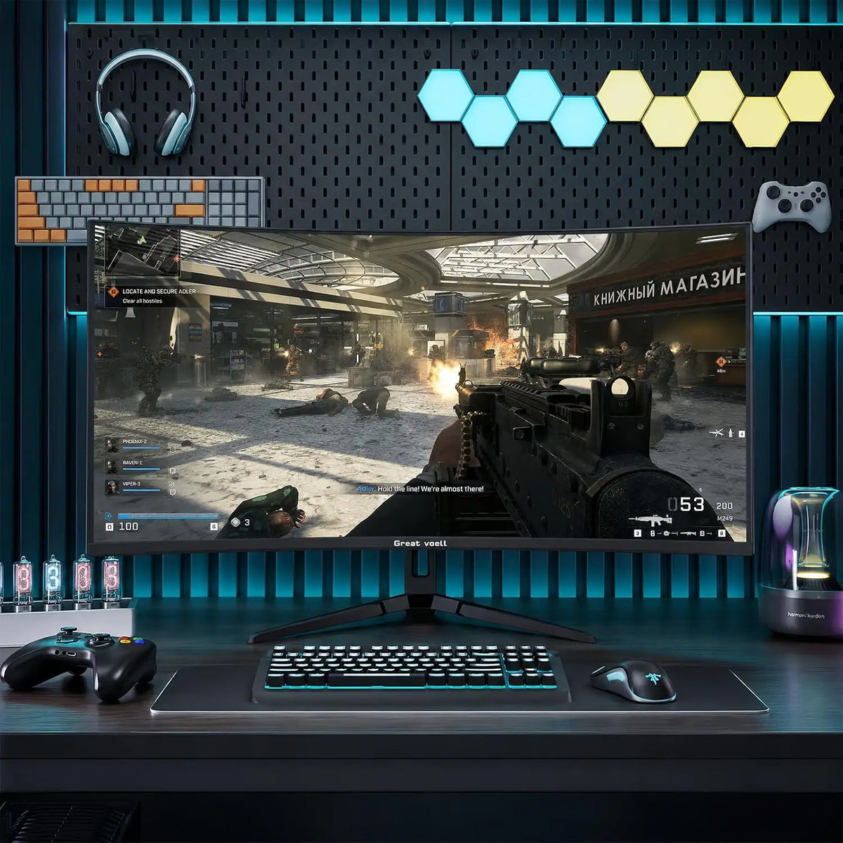 Great Voell 27″ Curved Gaming Monitor