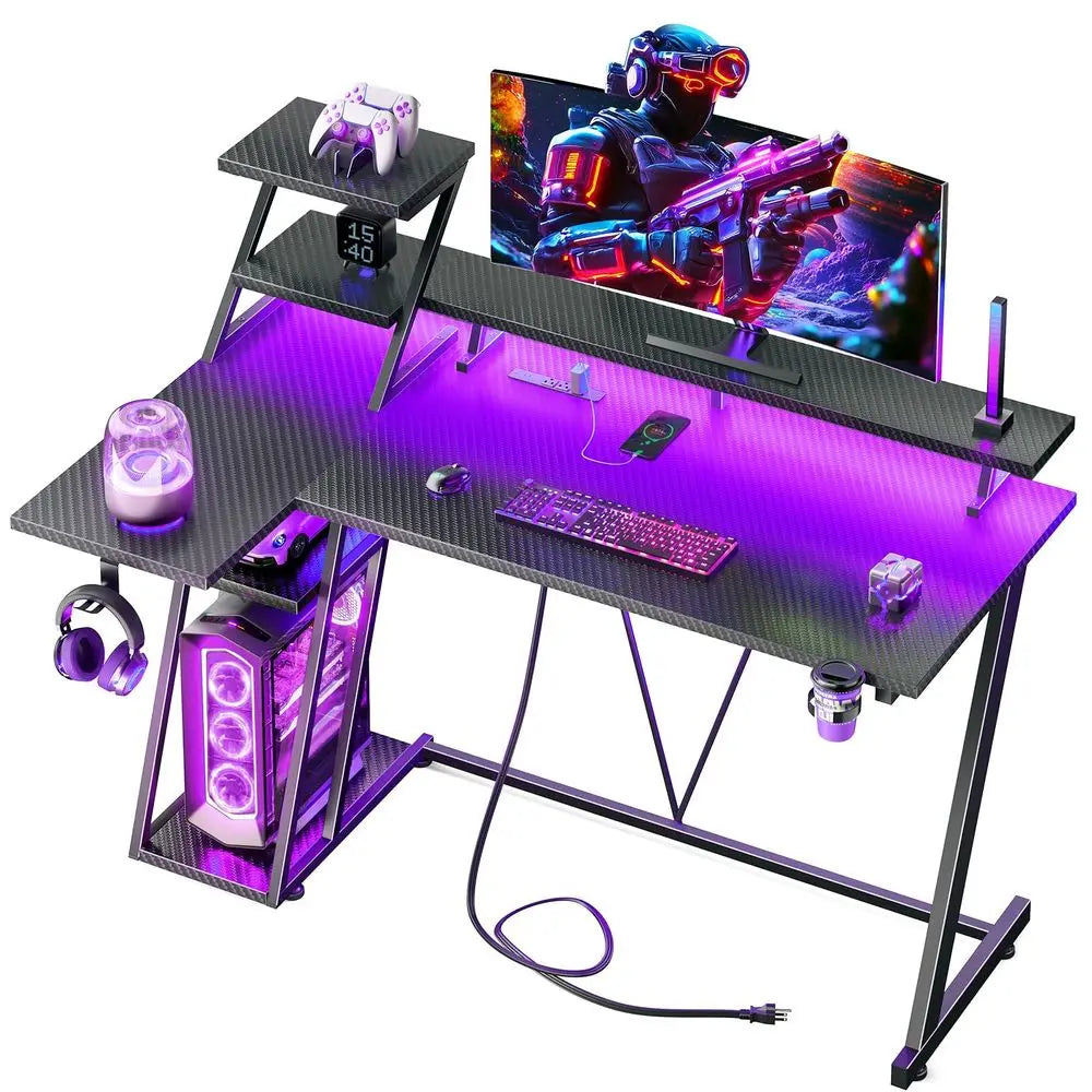 40″ L-Shaped Gaming Desk