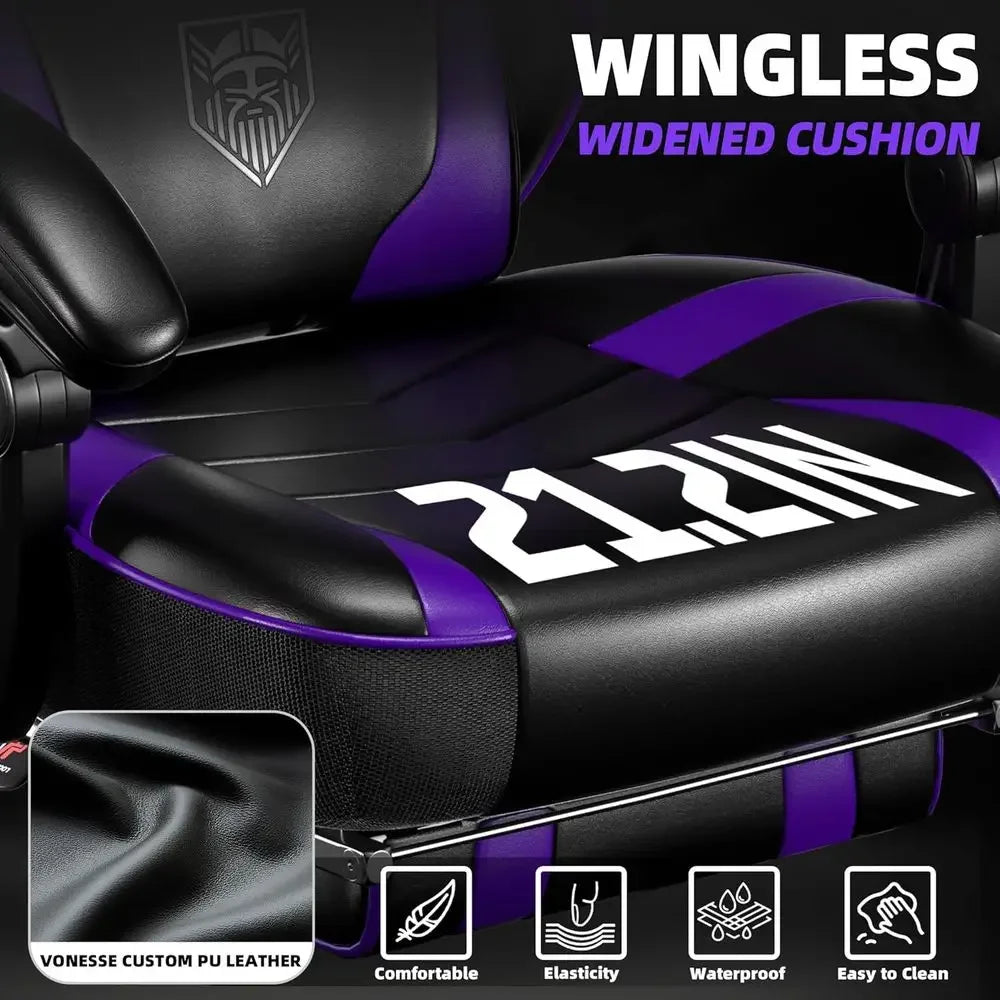 Black Massage Gaming Chair