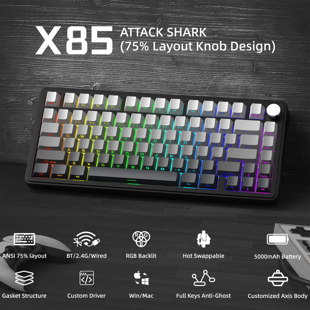 ATTACK SHARK X85 Gaming Keyboard