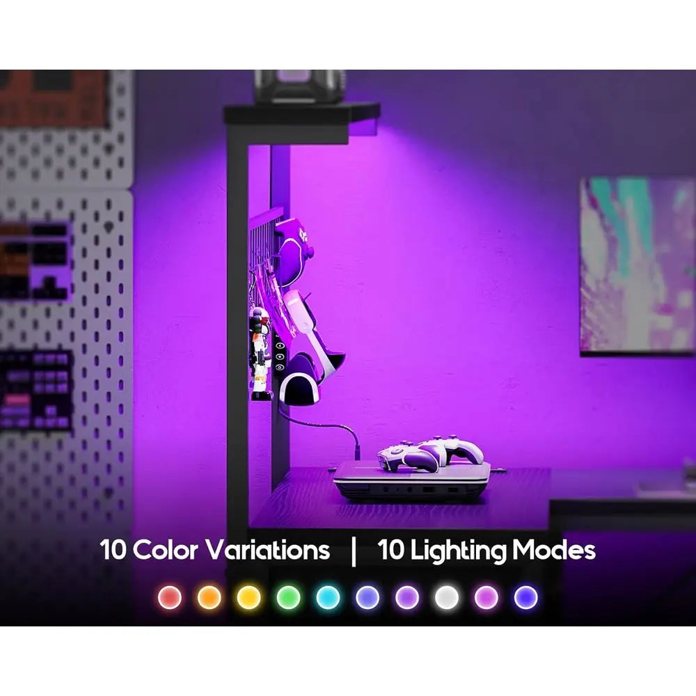 Compact L-Shaped Gaming Desk