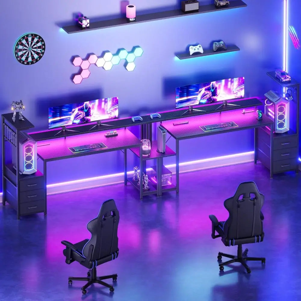 63″ Bluetooth LED Gaming Desk