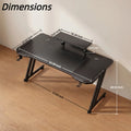 LED Gaming Desk with Monitor Stand