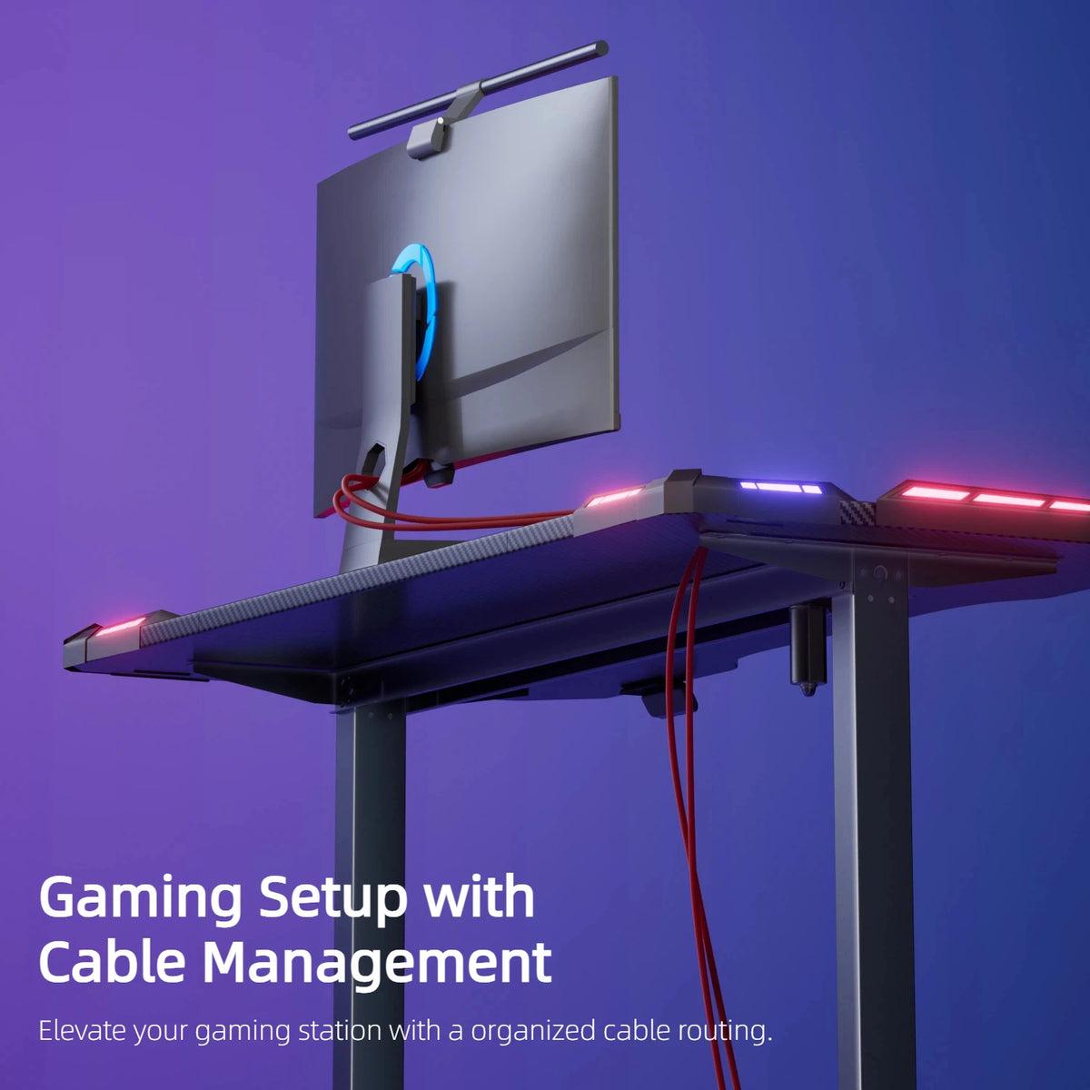Electric Height-Adjustable Gaming Desk