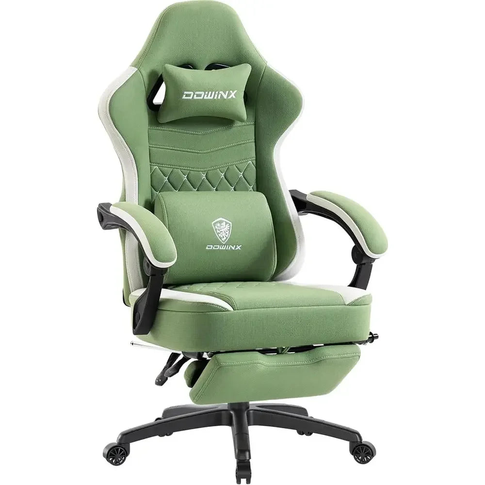 Green Fabric Gaming Chair