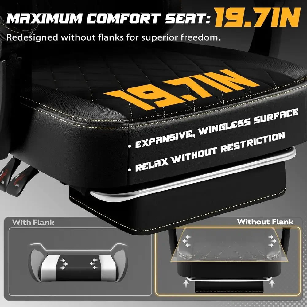 Black Reclining Gaming Chair