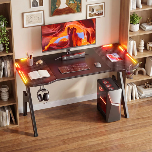 A-Shaped RGB Gaming Desk