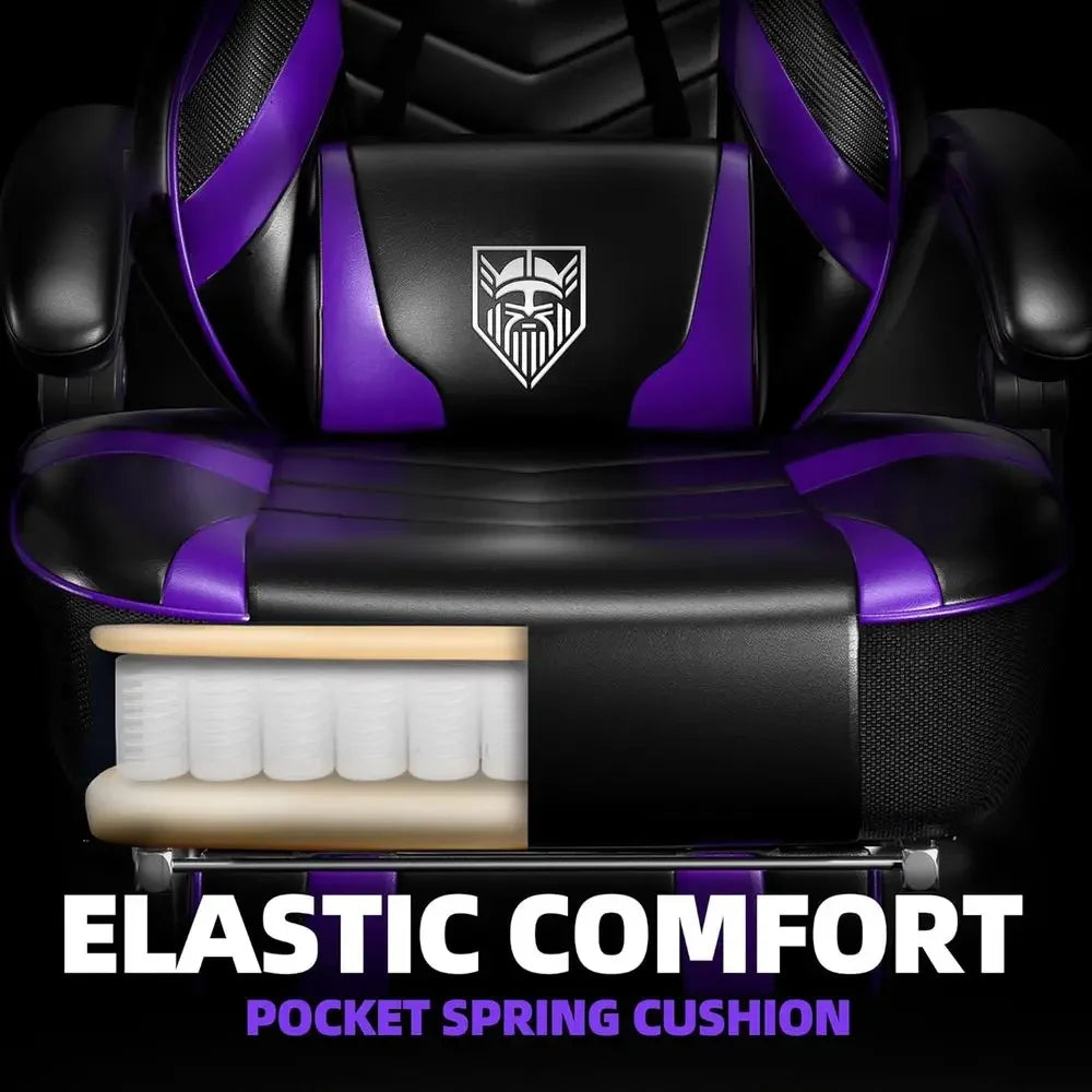Black Massage Gaming Chair