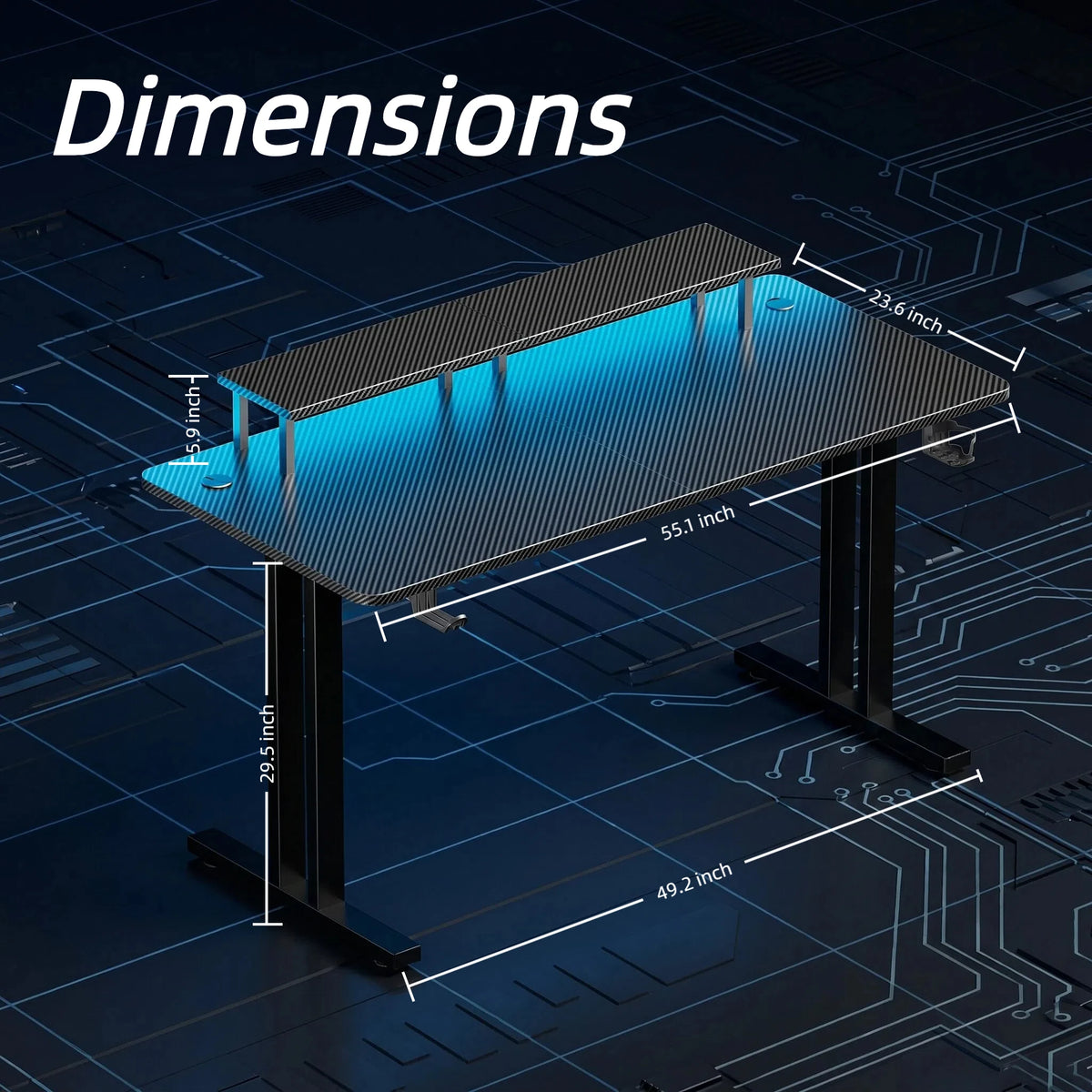 FRODROVIA RGB Gaming Desk