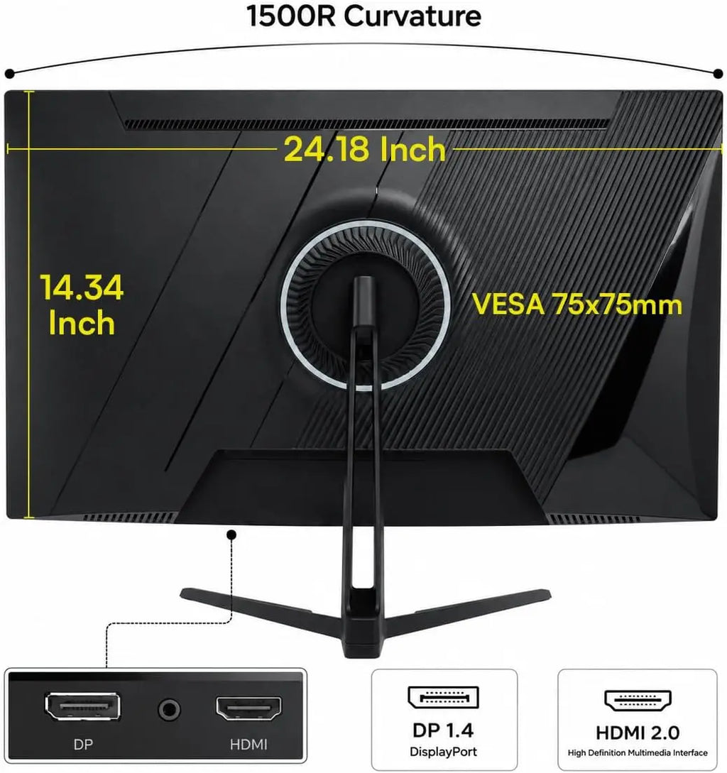 Great Voell 27″ Curved Gaming Monitor