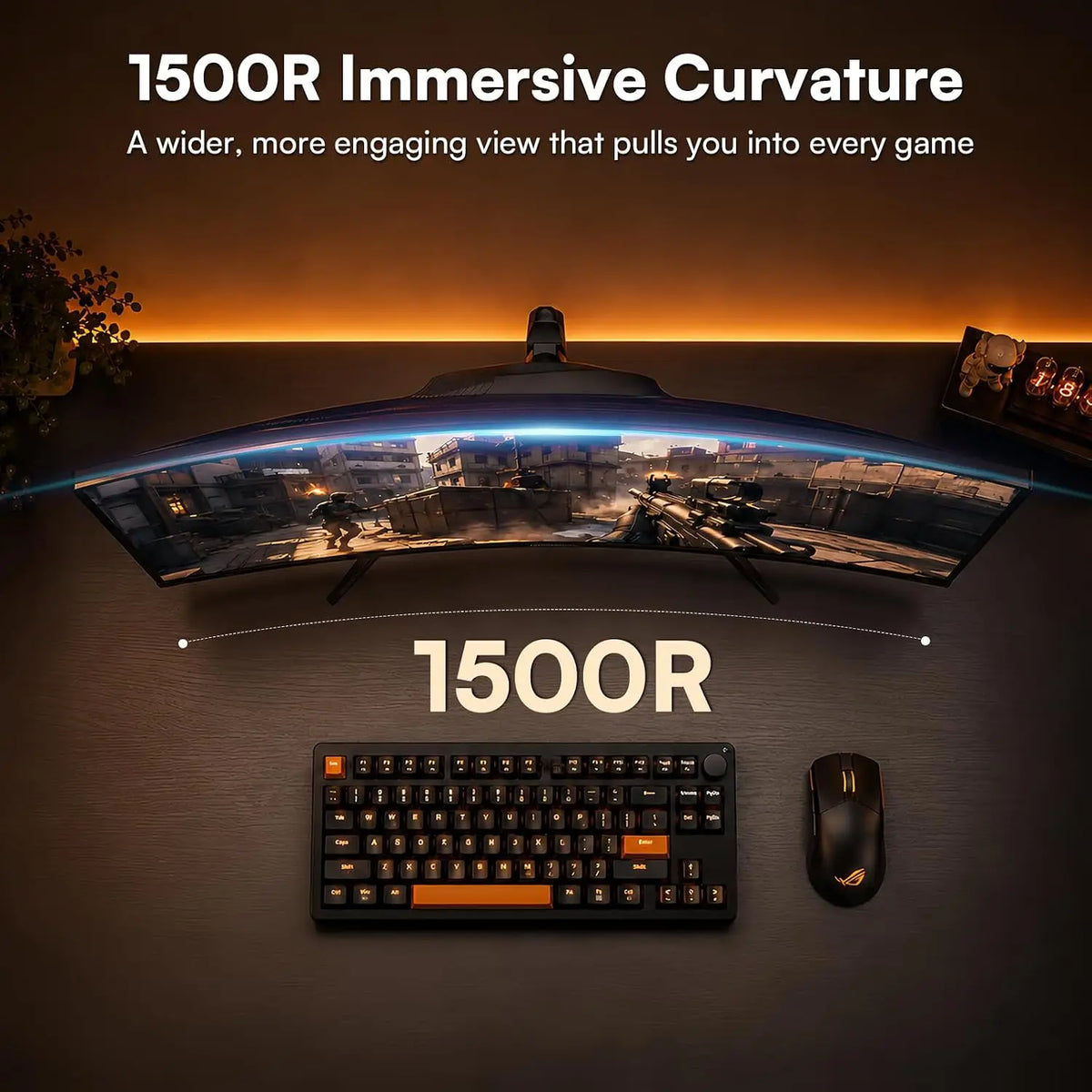 Great Voell 27″ Curved Gaming Monitor