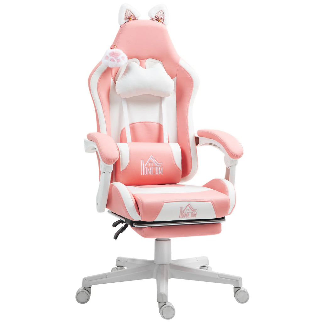 HOMCOM Cat Ear Gaming Chair