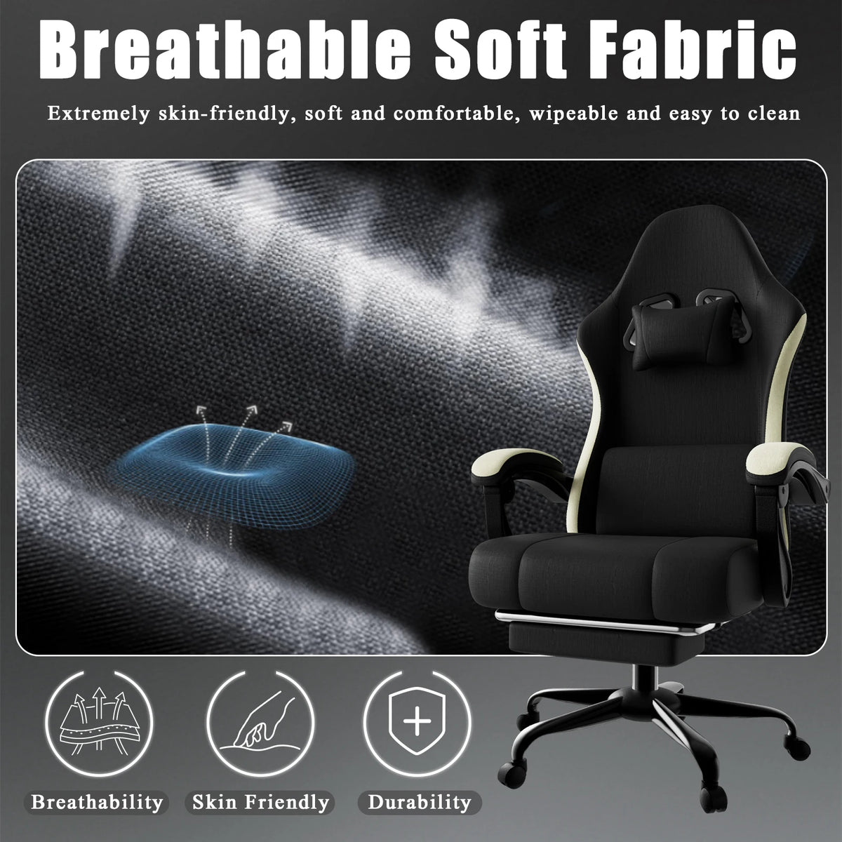 Fabric Ergonomic Gaming Chair