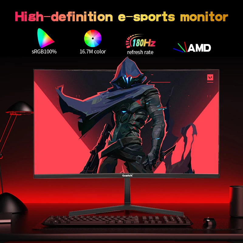 Gawfolk 27″ Curved Gaming Monitor