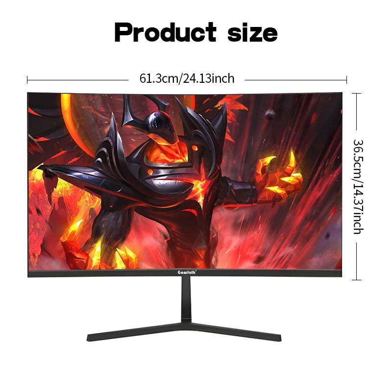 Gawfolk 27″ Curved Gaming Monitor