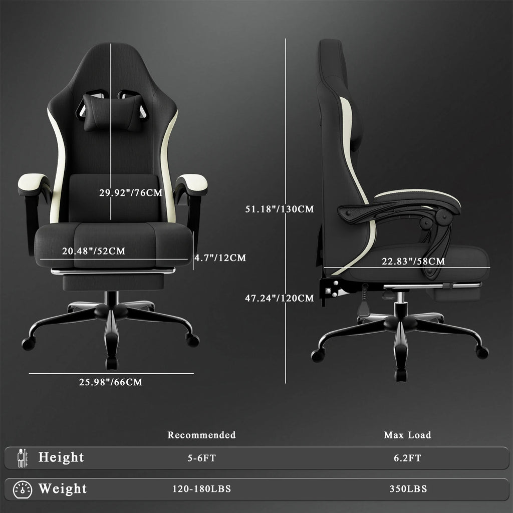 Fabric Ergonomic Gaming Chair