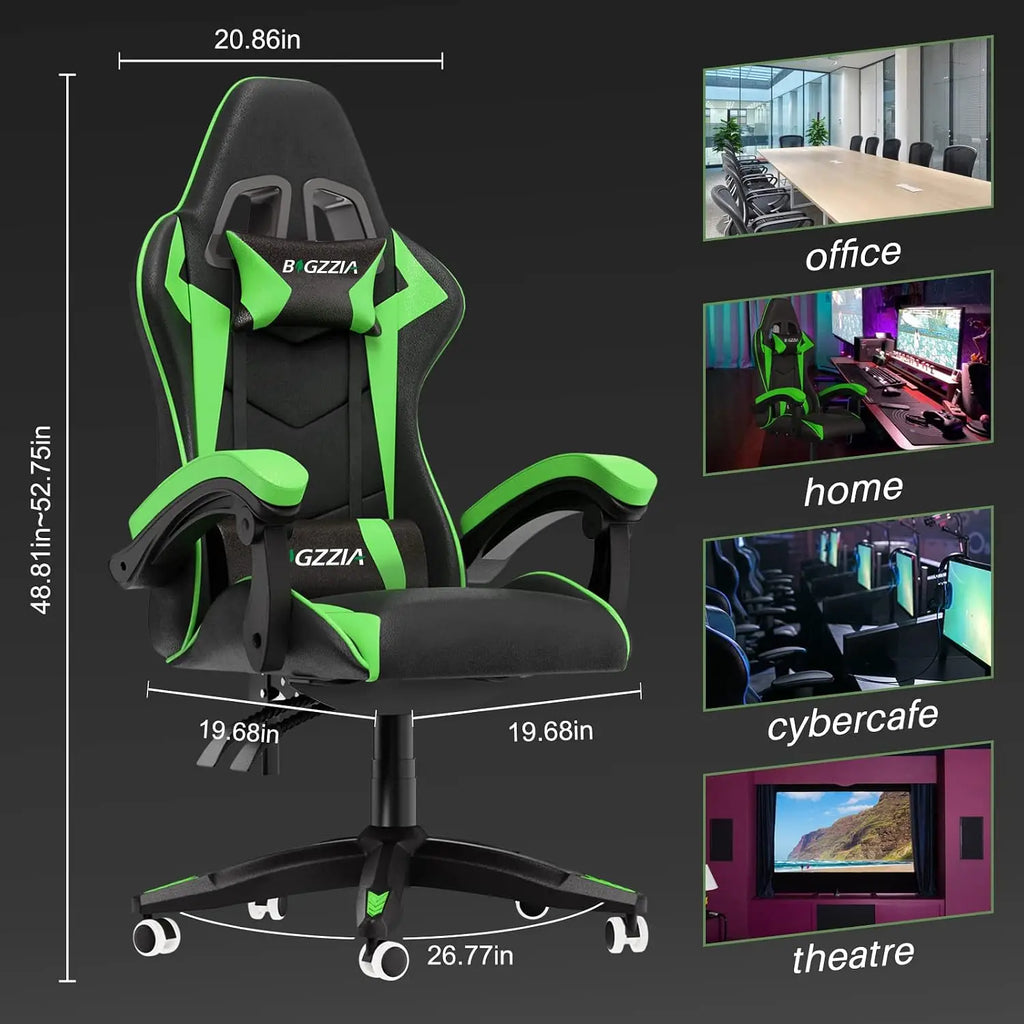Black & Green Gaming Chair