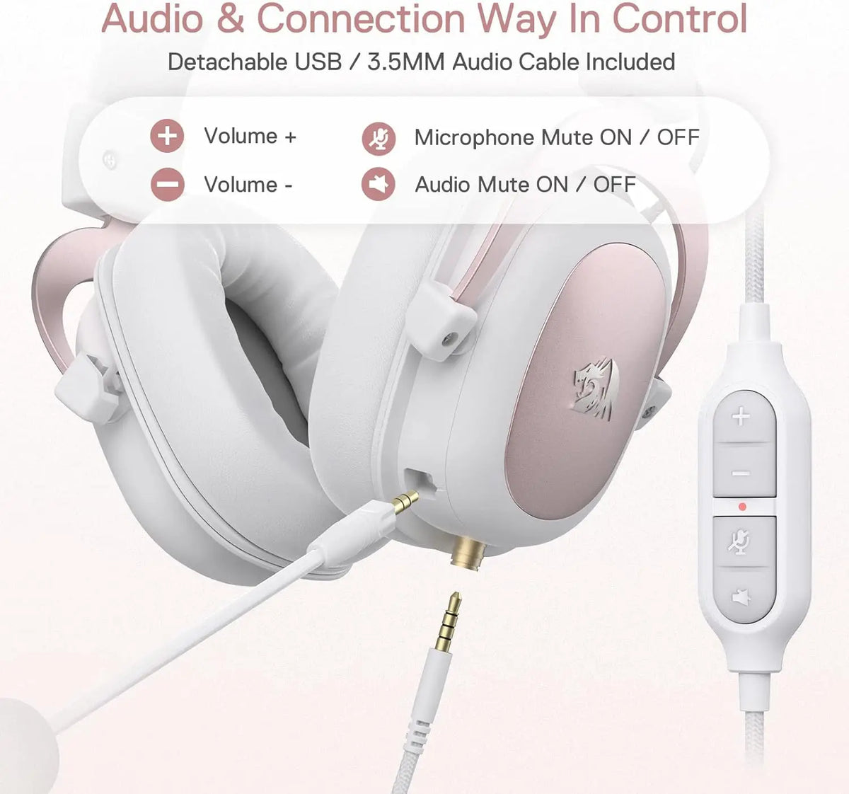 Redragon H510 Zeus White Headset
