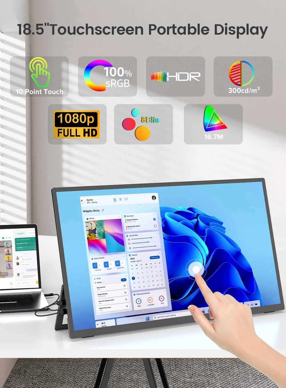UPERFECT 18.5″ Touchscreen Monitor
