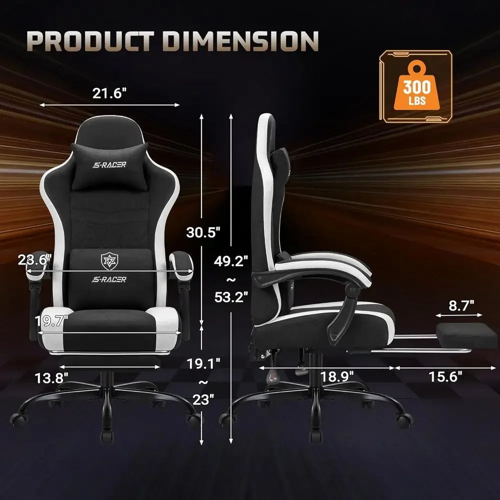 Massage High-Back Gaming Chair