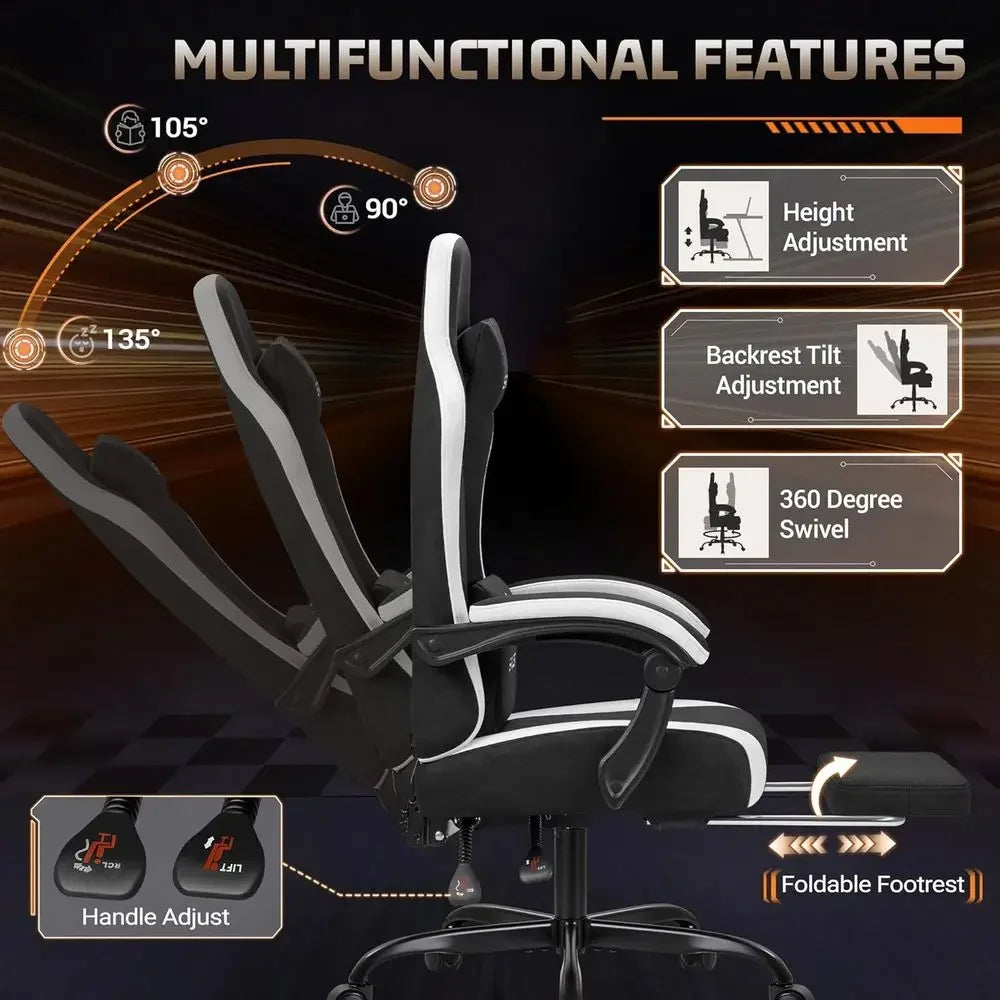 Massage High-Back Gaming Chair