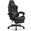 High-Back Gaming Chair with Footrest