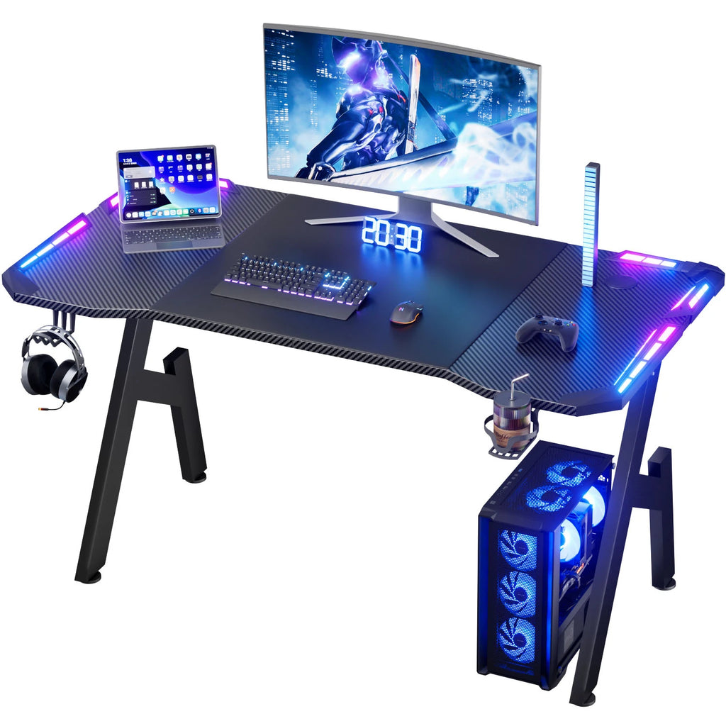 A-Shaped RGB Gaming Desk