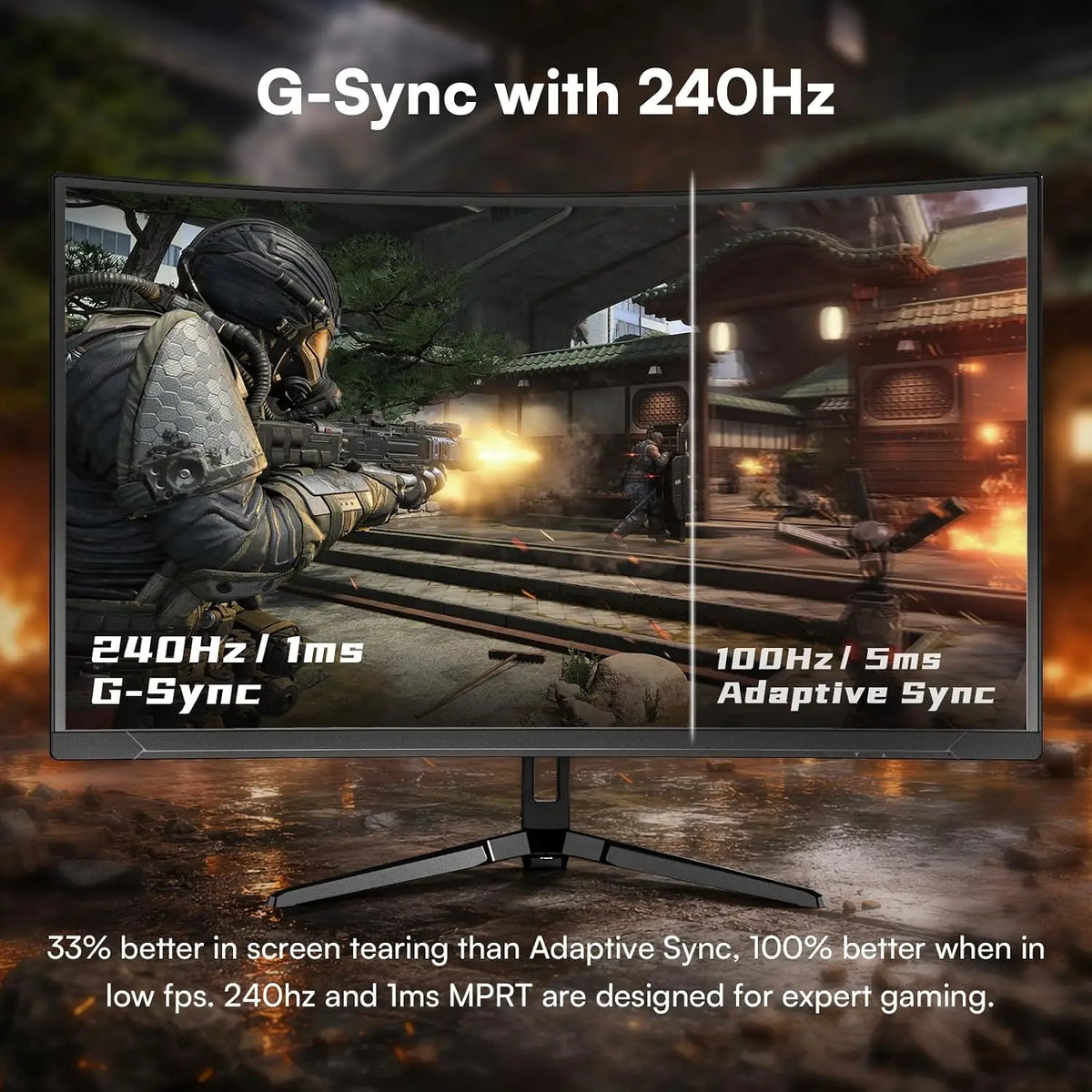 Great Voell 27″ Curved Gaming Monitor