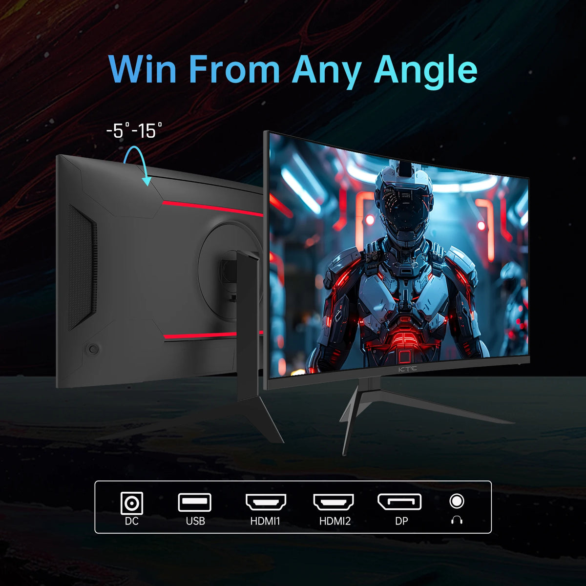 KTC 32″ Curved Gaming Monitor
