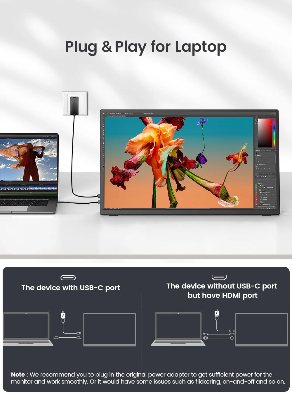 UPERFECT 18.5″ Touchscreen Monitor