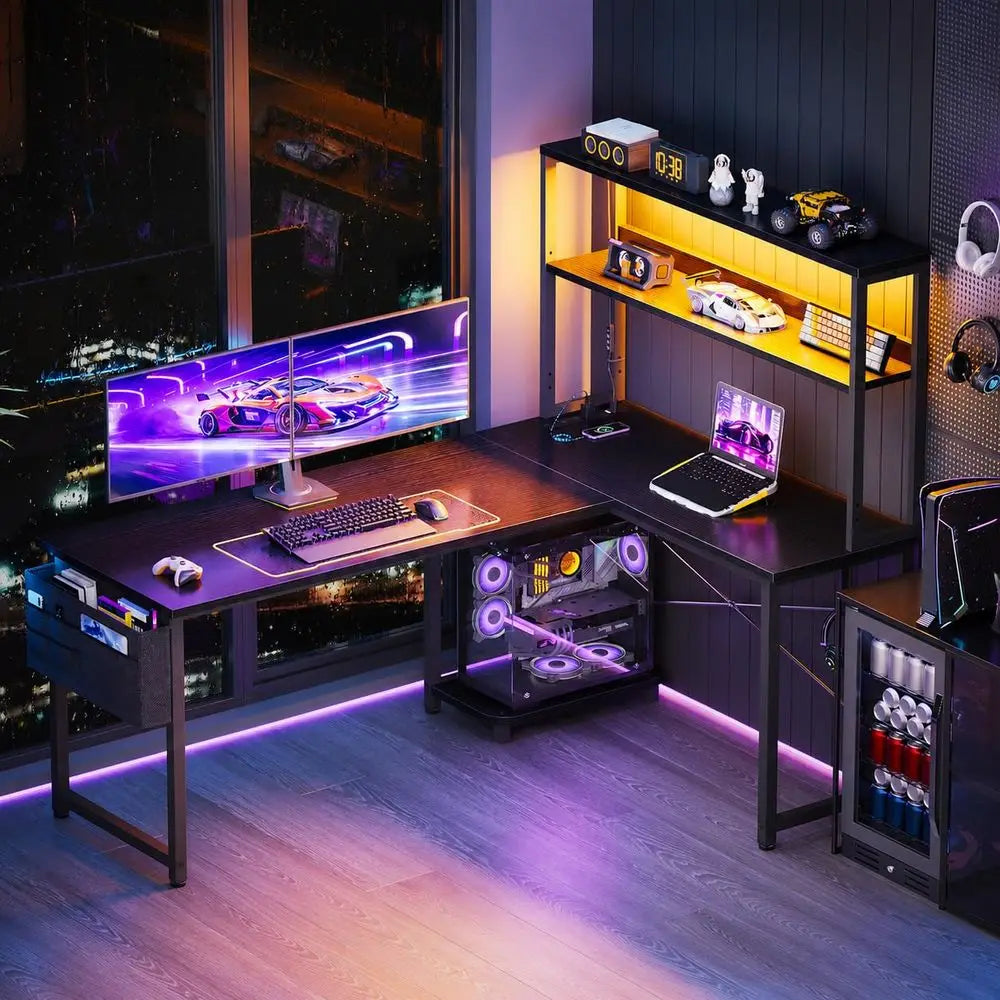 53″ L-Shaped Gaming Desk