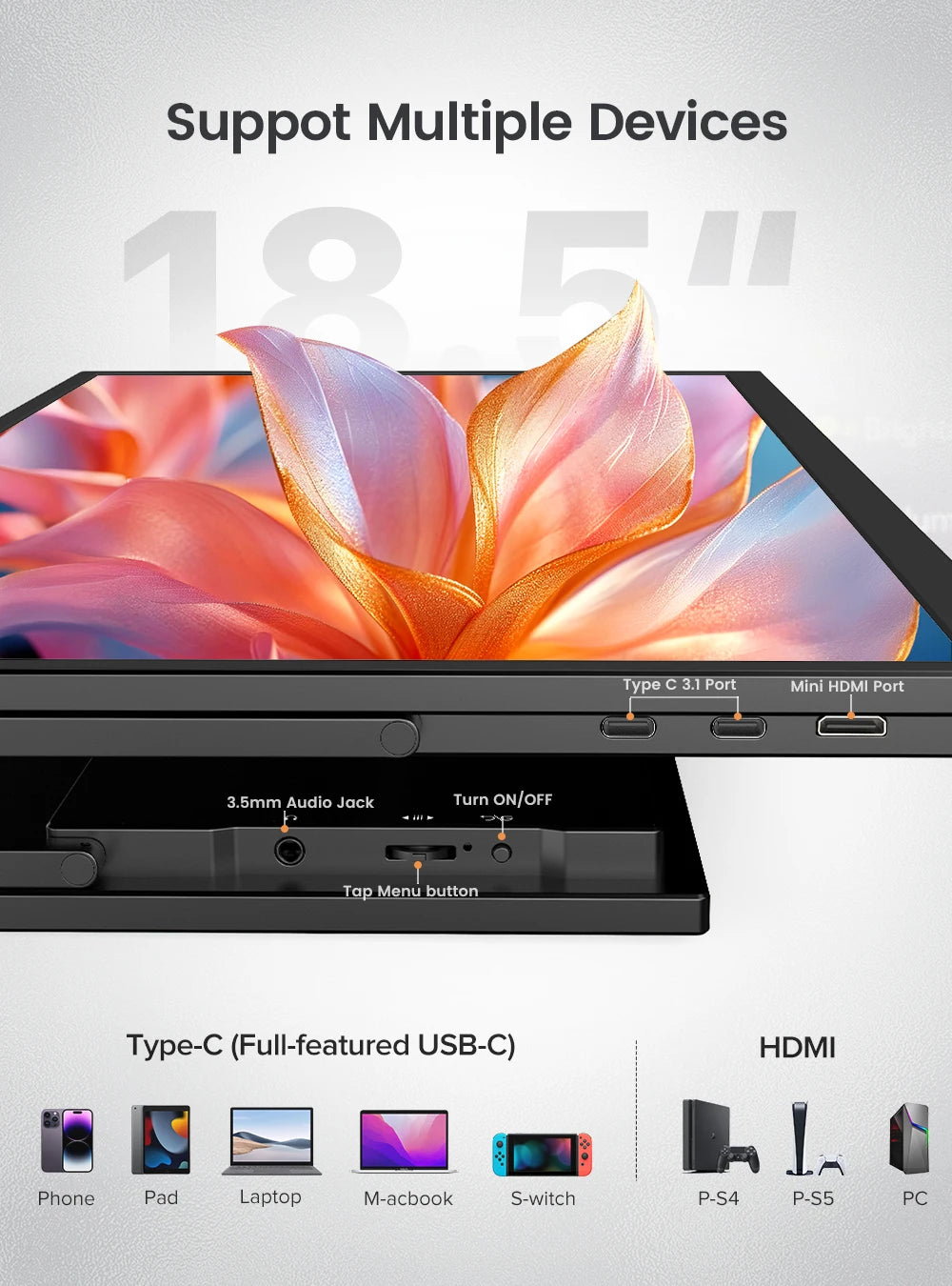 UPERFECT 18.5″ Touchscreen Monitor