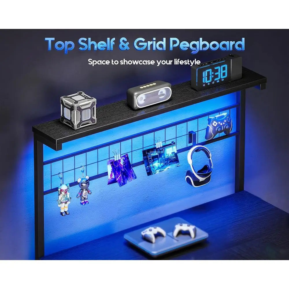 Compact L-Shaped Gaming Desk