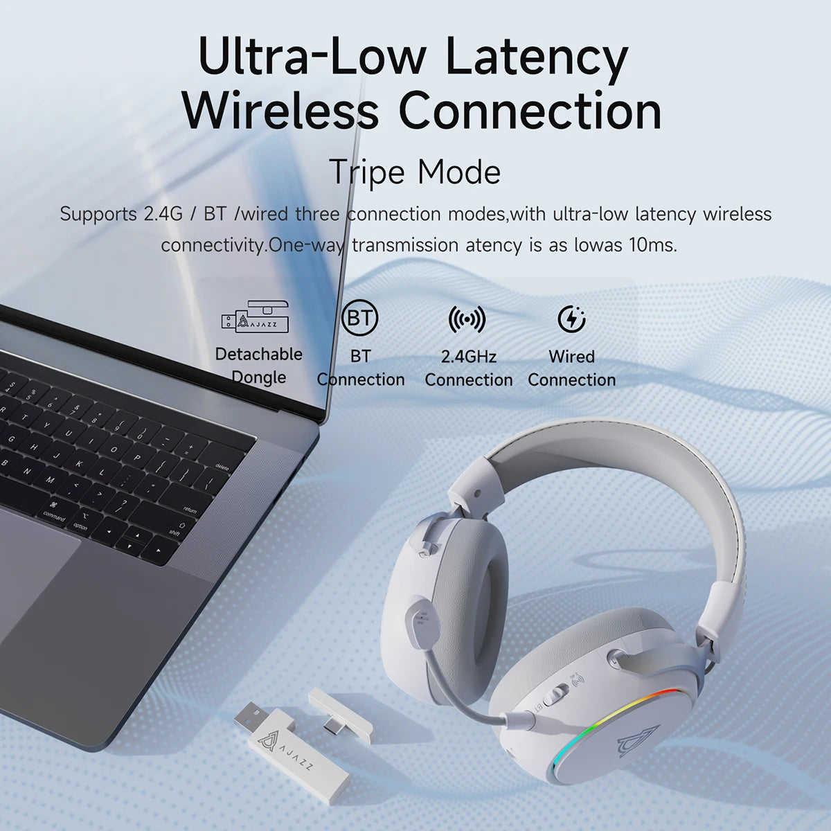 AJAZZ AHM10 MAX Wireless Headset