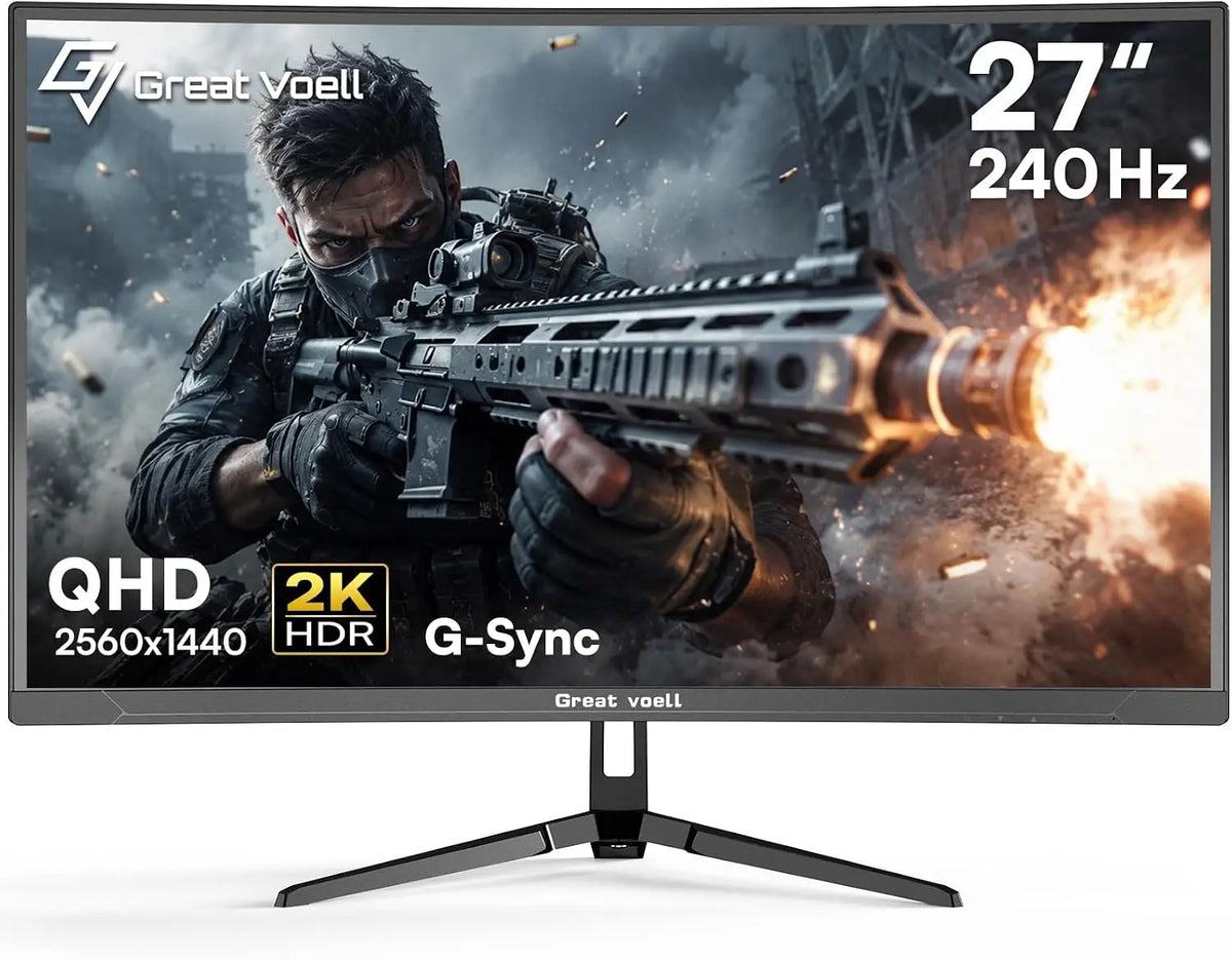 Great Voell 27″ Curved Gaming Monitor
