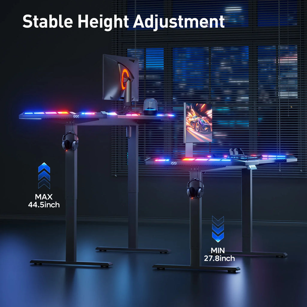 Electric Height-Adjustable Gaming Desk