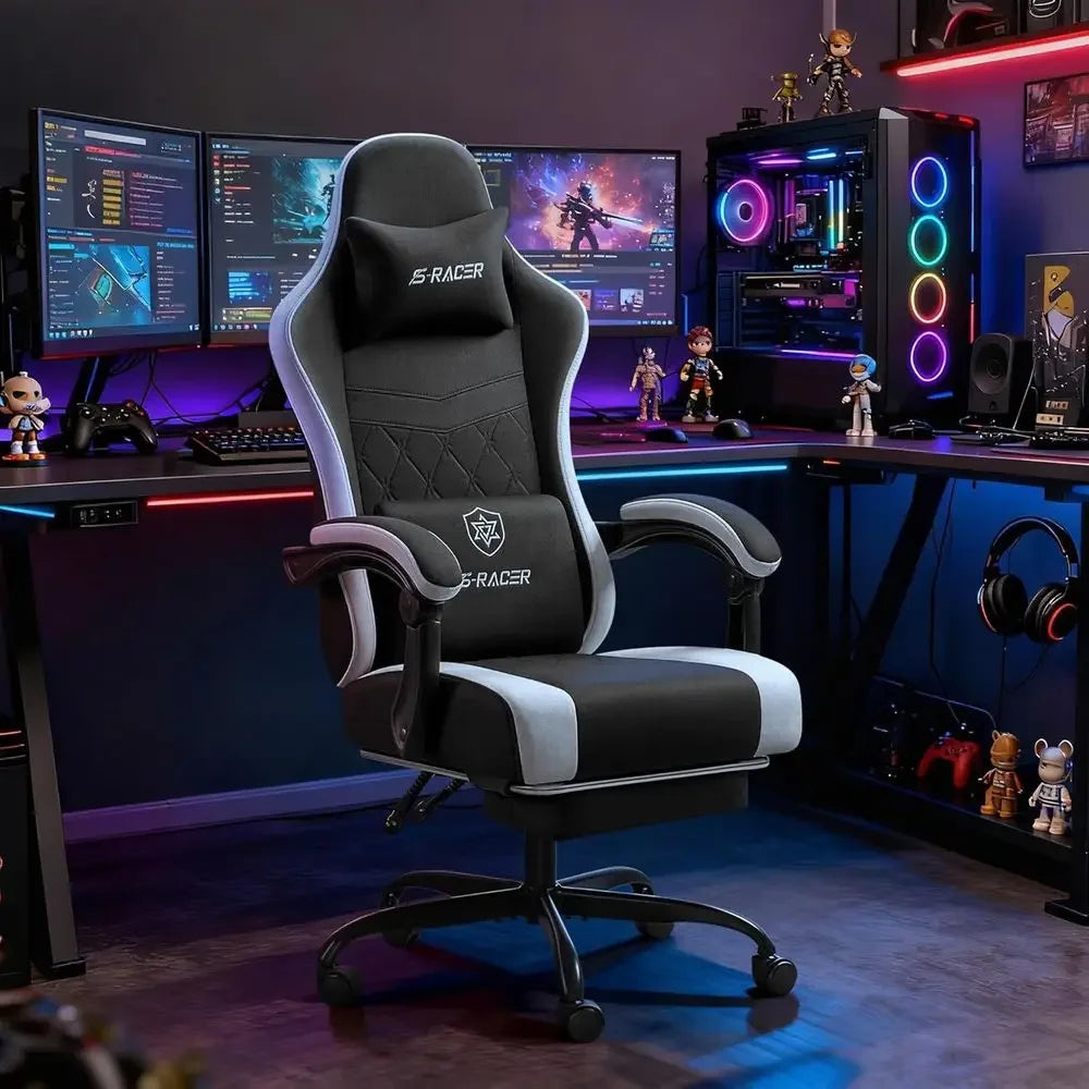 Massage High-Back Gaming Chair