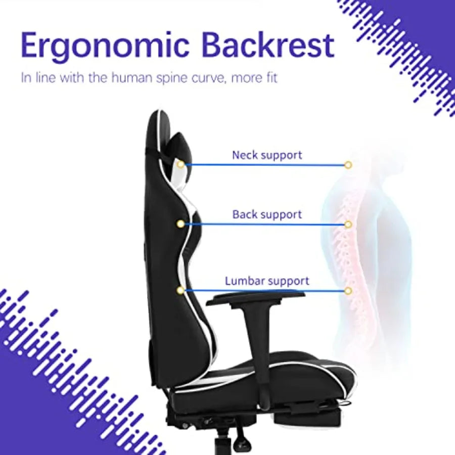 White Racing Gaming Chair
