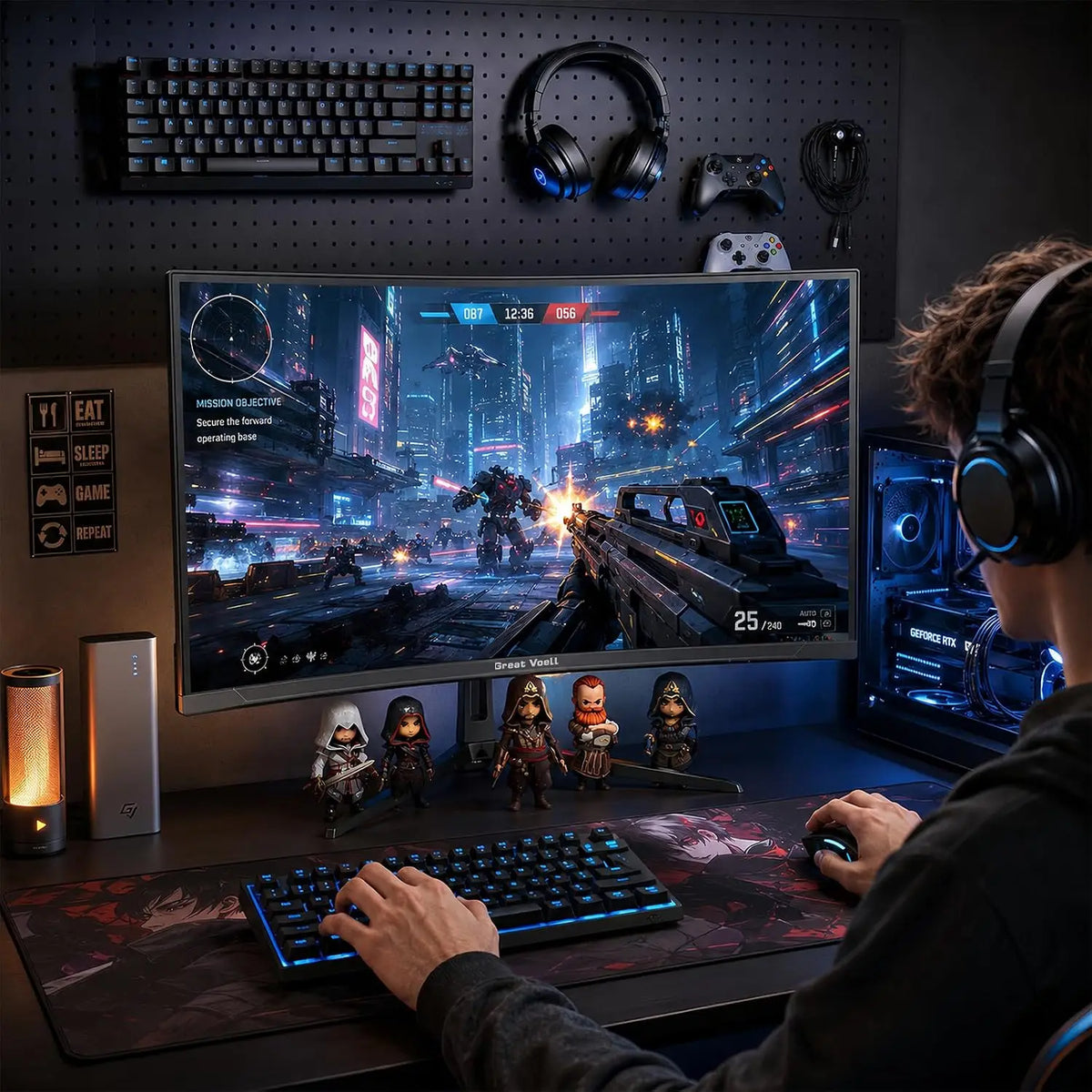 Great Voell 27″ Curved Gaming Monitor