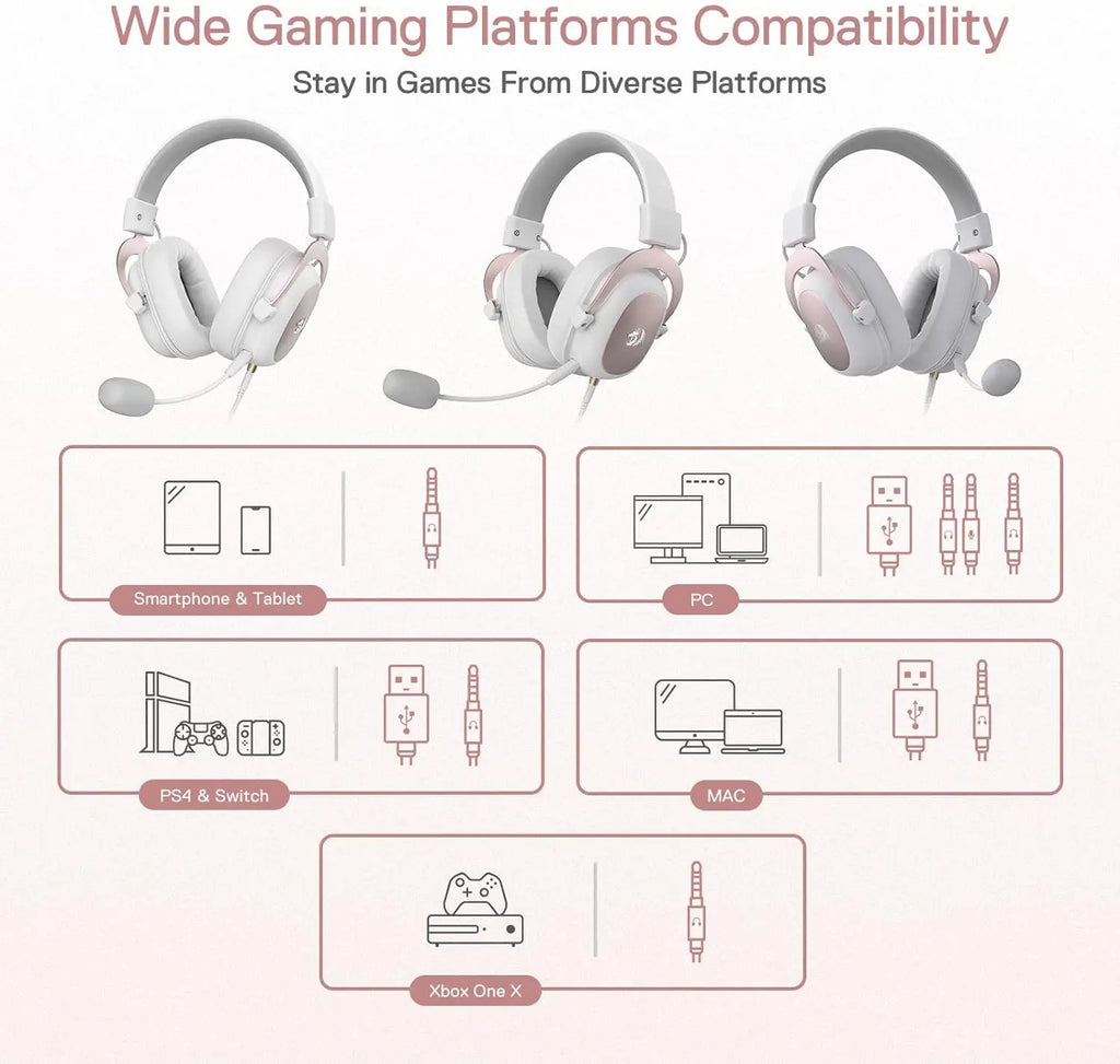Redragon H510 Zeus White Headset