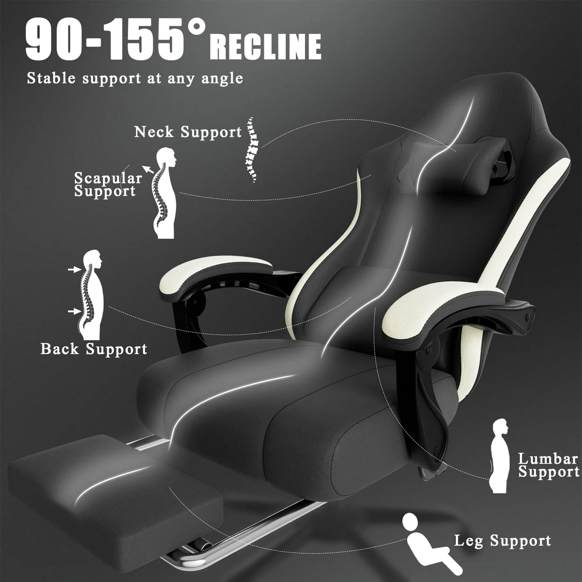Fabric Ergonomic Gaming Chair