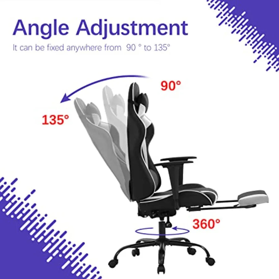 White Racing Gaming Chair