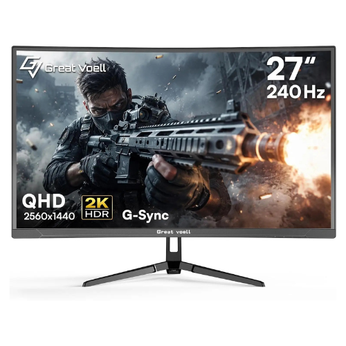 Great Voell 27″ Curved Gaming Monitor